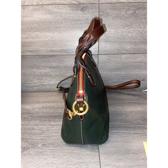 Dooney & Bourke Florentine Leather Small Heidi Satchel Green A384686 - Picture 6 of 10
